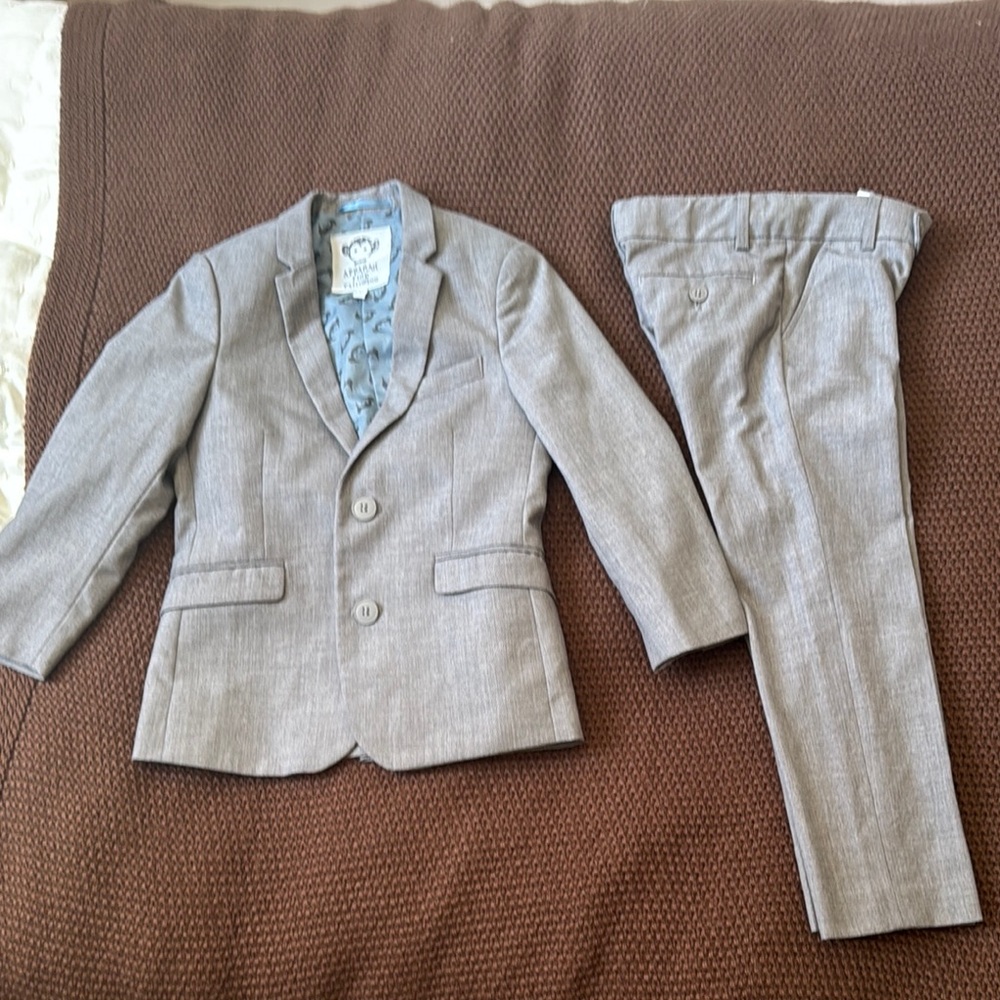Classic Gray Boy’s Suit Set appaman size 6